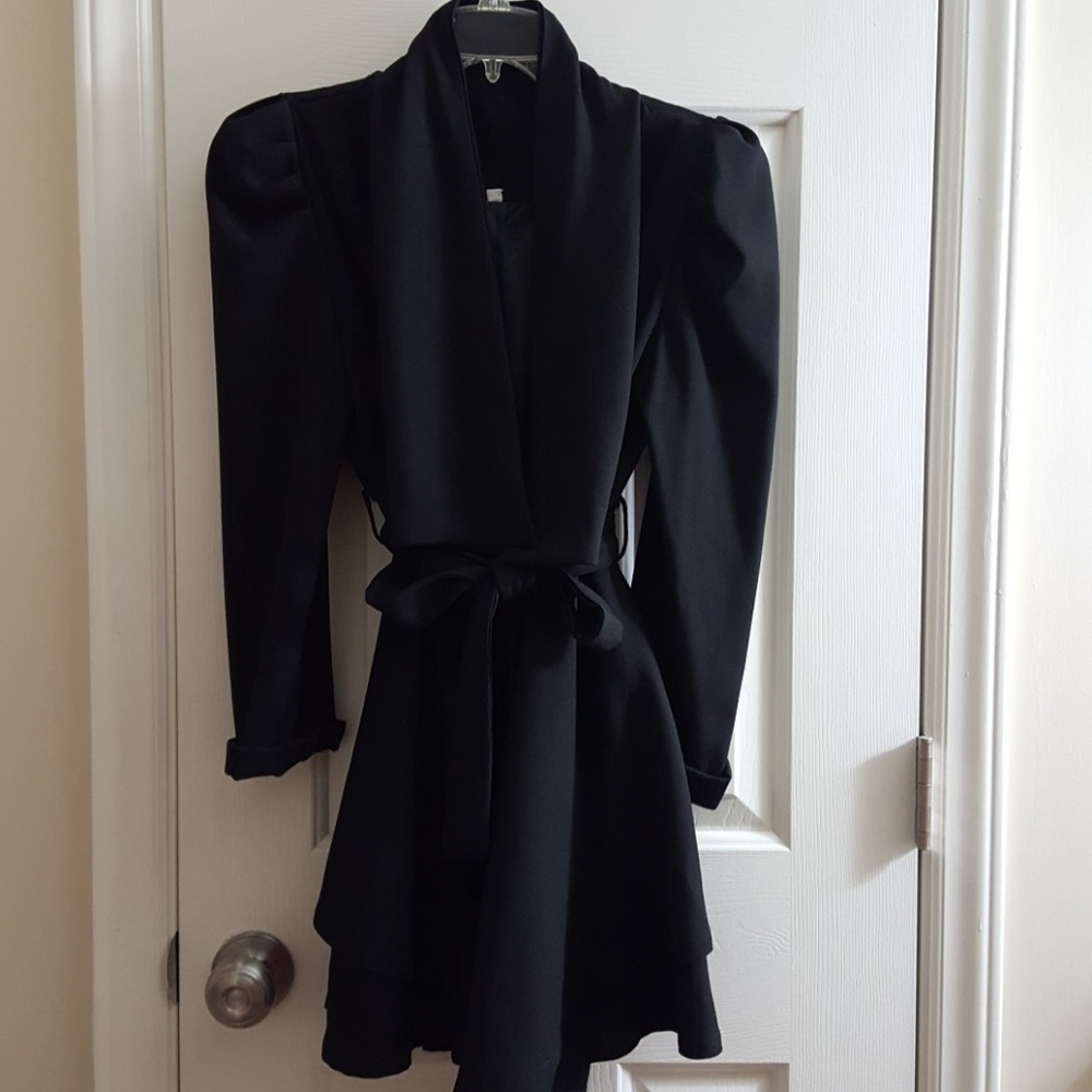 Long Sleeve Wrap Dress with Snap Button Front